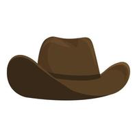 cowboy hatt tillbehör ikon tecknad serie vektor. Västra läder vektor