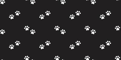 Hund Pfote nahtlos Muster Vektor Katze Pfote Hündchen Kätzchen Fußabdruck Hintergrund Hintergrund