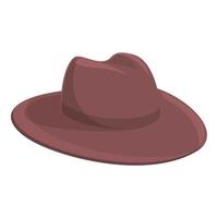 amerikan cowboy hatt ikon tecknad serie vektor. Västra rodeo vektor