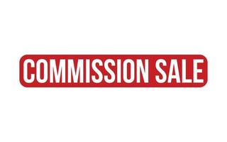 Kommission Verkauf Gummi Briefmarke Siegel Vektor
