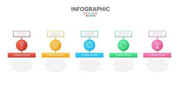 infographic företag design mall av tidslinje vektor