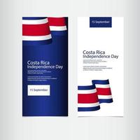 Costa Rica Unabhängigkeitstag Vektor Vorlage Design Illustration