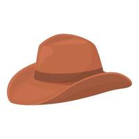 Västra cowboy hatt ikon tecknad serie vektor. rodeo mode vektor
