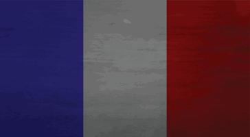 Grunge unordentlich Flagge Frankreich vektor