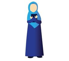 Hijab Frauen Studie Vektor