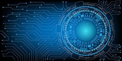 datorchip elektroniska kretskort vektor för teknik och finans koncept och utbildning för framtiden