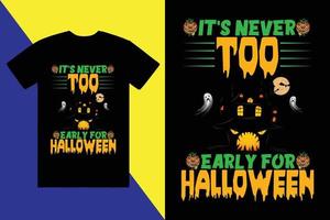 Halloween Benutzerdefiniert T-Shirt Design undd modisch T-Shirt vektor