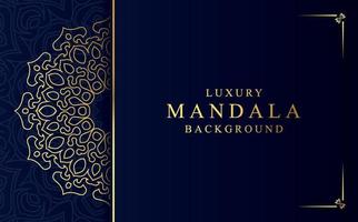 golden Mandala Design Hintergrund Vektor Illustration