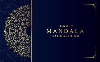 Luxus golden Mandala Design Hintergrund im Arabisch Stil vektor