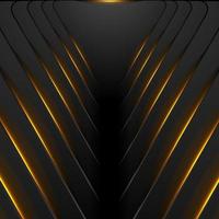 schwarz Hi-Tech Hintergrund mit Orange feurig Licht vektor