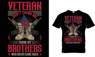 veteran t-shirt design vektor