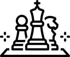 Zeilensymbol für Schach vektor