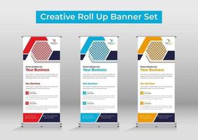 affärsrullebanner eller skyltning vektor