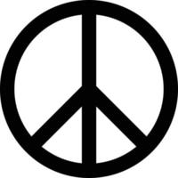 fred ikon vektor isolerat på vit bakgrund . internationell symbol av fred nedrustning anti krig rörelse
