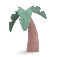 3d Illustration von Grün Palme Baum, isoliert auf Weiß Hintergrund vektor