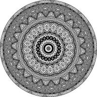 abstrakt Mandala Muster. Kunst auf das Mauer. Färbung Buch Spitze Muster das Tätowierung. Design zum ein Hintergrund Farbe Hemd und Fliese Aufkleber Design, dekorativ Kreis Ornament im ethnisch orientalisch Stil vektor