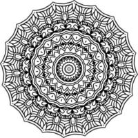 abstrakt mandala mönster. konst på de vägg. färg bok spets mönster de tatuering. design för en tapet måla skjorta och bricka klistermärke design, dekorativ cirkel prydnad i etnisk orientalisk stil vektor