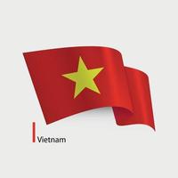 vektor flagga av vietnam