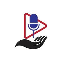 podcast logotyp bilder illustration design vektor