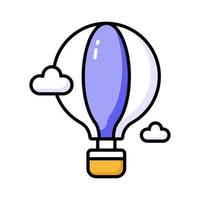 kreativ entworfen Vektor von heiß Luft Ballon, genießen das Abenteuer von heiß Luft Ballonfahren