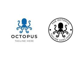kraken bläckfisk logotyp vektor design