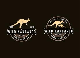 Känguru Logo Vektor Design. australisch Tier Känguru.