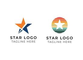 Star Symbol und Logo Design vektor