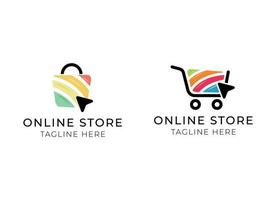 online Geschäft Vektor Logo zum Geschäft.