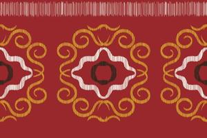 ethnisch Ikat Stoff Muster geometrisch Stil.afrikanisch Ikat Stickerei ethnisch orientalisch Muster rot Hintergrund. abstrakt,vektor,illustration.für Textur, Kleidung, Schal, Dekoration, Teppich. vektor