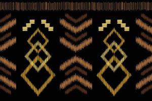 etnisk ikat tyg mönster geometrisk stil.afrikansk ikat broderi etnisk orientalisk mönster svart bakgrund. abstrakt, vektor, illustration.för textur, kläder, scrap, dekoration, matta. vektor