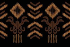 ethnisch Ikat Stoff Muster geometrisch Stil.afrikanisch Ikat Stickerei ethnisch orientalisch Muster schwarz Hintergrund. abstrakt,vektor,illustration.für Textur, Kleidung, Schal, Dekoration, Teppich. vektor