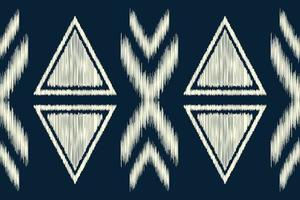 ethnisch Ikat Stoff Muster geometrisch Stil.afrikanisch Ikat Stickerei ethnisch orientalisch Muster Marine Blau Hintergrund. abstrakt,vektor,illustration.für Textur, Kleidung, Schal, Dekoration, Teppich. vektor