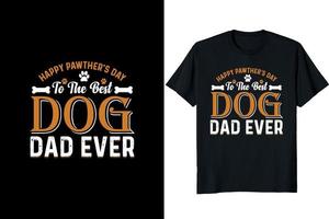 Hund Papa T-Shirt Design, dag Vaters Tag Hemd vektor