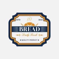 Brot Jahrgang retro Logo Design vektor