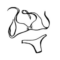 Bikini Badeanzug. Vektor Clip Art