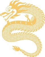 glücklich Chinesisch Neu Jahr 2024 Tierkreis Zeichen Drachen - - Vektor Illustration