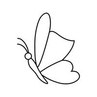 Schmetterling Symbol Vektor. Motte Illustration unterzeichnen. Insekt Symbol oder Logo. vektor