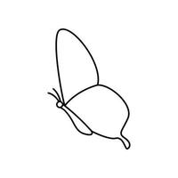 Schmetterling Symbol Vektor. Motte Illustration unterzeichnen. Insekt Symbol oder Logo. vektor