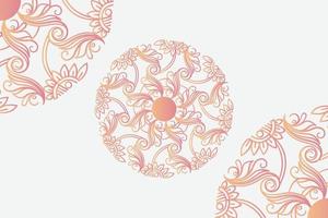 abstrakt Mandala Blumen- dekorativ Hintergrund Design Vektor Datei. Luxus Mandala bunt Design.