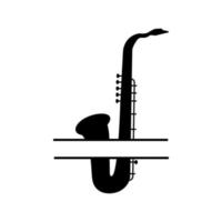 saxofon ikon vektor. sax illustration tecken. musik symbol. jazz logotyp. vektor