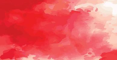 abstrakt vattenfärg bakgrund röd och vit papper textur, färgrik vattenfärg grunge - vektor