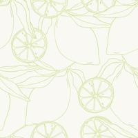 Zitrone Sommer- Obst nahtlos Muster zum Textil- Design vektor