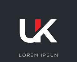 alfabet 'Storbritannien' logotyp design mall för din företag vektor