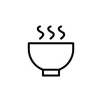Suppe Teller Vektor Symbol Illustration