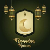 kreativer Musterhintergrund der Ramadan-Kareem-Vektorillustration auf kreativem Hintergrund vektor