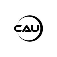 cau brev logotyp design i illustration. vektor logotyp, kalligrafi mönster för logotyp, affisch, inbjudan, etc.