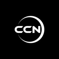 ccn brev logotyp design i illustration. vektor logotyp, kalligrafi mönster för logotyp, affisch, inbjudan, etc.