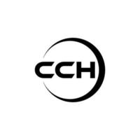 cch brev logotyp design i illustration. vektor logotyp, kalligrafi mönster för logotyp, affisch, inbjudan, etc.