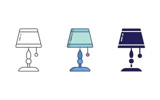 Gliederung Tabelle Lampe Symbol vektor