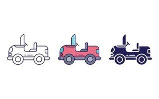 Spielzeug Auto Vektor Symbol